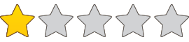 1 rating stars